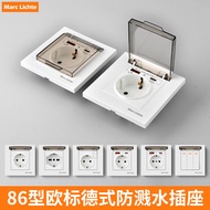 European Standard Anti-dust Belt Cover Korean German Socket Socket European Standard Switch Conceale