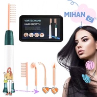 MIHAN Vortex Comb Bundle, Easy to Use Nourishes Hair Roots Vortex Hair Growth Wand,  4 Settings High