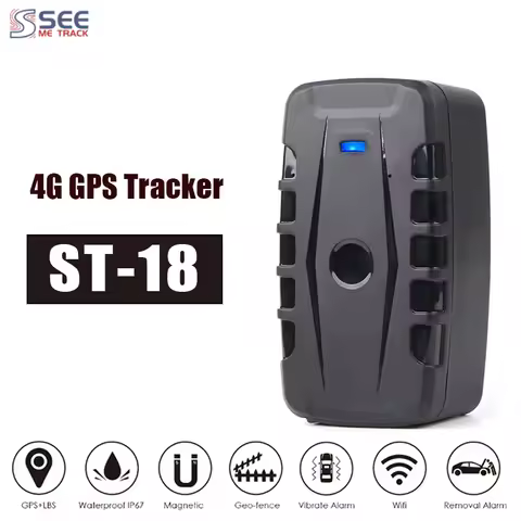 Seemetrack GPS Tracker Car 20000mAh 365 Days Standby Vehicle Car Tracker 4G GPS Locator Tracker Magn