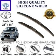 TOYOTA RUSH 2006' 3 section Silicone Car Wiper hybrid wiper silicone wiper