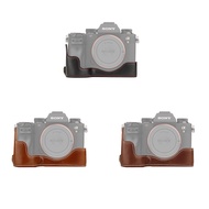 PU Leather Half Body Camera Cover Case For Sony ILCE-9 A9 A7RM3 A7RIII A7R MarkIII A7R3 A73 A7M3 A7I