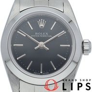 勞力士蠔式恆動女錶 76080(K) - 附錶盒、保固卡、不鏽鋼、黑色、拋光、2001 年款、成色極佳 [二手]