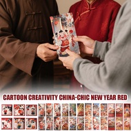 2026 New Year Spring Festival Red Envelope Cartoon New Gift Fun Year Trend Creative Packet C5q6