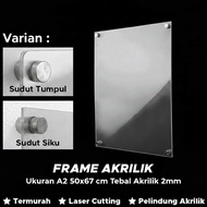 A2 2MM Clear Acrylic Wall Frame