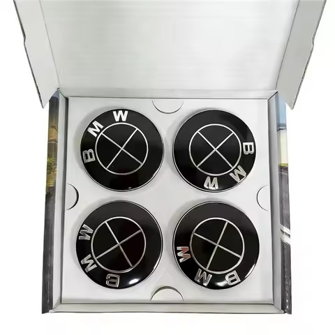 BMW GROUP 4Pcs 56MM 68MM Floating Wheel Center Cap For BMW M Emblem E46 E36 E34 F10 E90 F30 E60 F30 