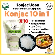 ♡【10 packs Konjac Udon】 Halal Konjac Udon 0 lemak Konjac Shirataki Keto Rendah Kalori Borong Wholesale Halal☆