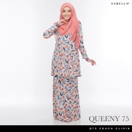 🔥READY STOCK SAIZ XL QUEENY BAJU KURUNG TANPA GOSOK SABELLA 🔥