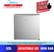 Midea Mini Bar Refrigerator 60L MDRD88FGD30 (Black) / 50L MDRD86FGG (Silver) Single Door Fridge
