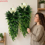 PLANED Artificial Eucalyptus Hanging Plant, Realistic Simulated Eucalyptus Wall Vine Set, Anti-fade 