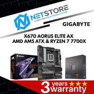 PWP GIGABYTE X670 AORUS ELITE AX ATX & AMD RYZEN 7 7700X PROCESSOR