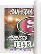 SaxSauly DIY 5D Diamond Painting Football by Number Kits for Adults, Diamond Art Painting Kits Round