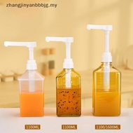 # ZHAN # 1100ml Coffee Syrup Dispenser Multi-Function Honey Sauce Ketchup Bottle with 5/8/10CC Pump 