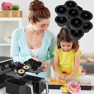 2 Pcs Silicone Air Fryer Donut Pan Nonstick Donut Mold Doughnut Baking Mould Compatible with Ninja A