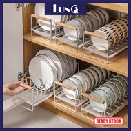 Kitchen Plate Holders Organizer Dish Rack Storage Dying Rack Counter Bowl Rack water tray Cabinet