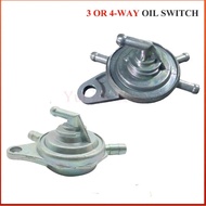 3/4 Way Fuel Valve Vacuum Fuel Petcock Motocycle Fuel Valve Scooter Fuel Cock For Jonway Kazuma GY6 