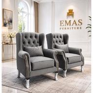 WING CHAIRS （660） 1 + 1 Seater （SOFA WING CHAIRS） SOFA MURAH SUPER OFFER