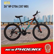 Sepeda Gunung MTB 26 / 27.5 dan 24 NEW Phoenix 3x7 speed NP 2706 /