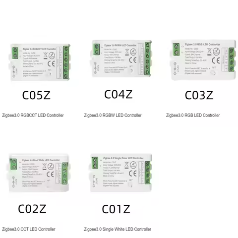 Zigbee 3.0 LED Controller 2.4G Tuya Gateway Smart Voice Control C01Z C02Z C03Z C04Z C05Z Single Colo