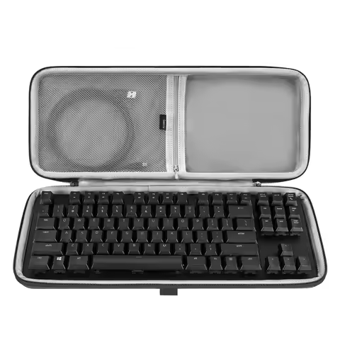 Geekria TKL Keyboard Case, Compatible with Razer BlackWidow Lite TKL, Keychron K8 / K8 Pro, SteelSer