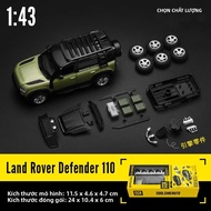 CCA MSZ Tỉ Lệ 1:42 Xe Ô Tô Mô Hình Hợp Kim Diecast - Land Rover Defender 110 & Ford Mustang GT Đua X