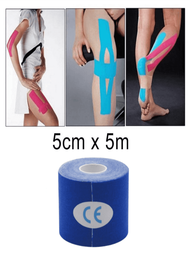 1卷運動學膠帶肌肉繃帶，彈性粘合膝蓋肌肉貼紙