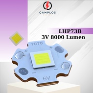 Camplos LED flashlight LMP LHP73B 3V 16A 8000 lumen led headlight large capacity flashlight size 707