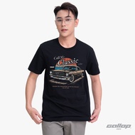 GALLOP : Graphic Tee เสื้อยืดพิมพ์ลาย ผ้าคอตตอนผู้ชาย รุ่น GT9215- Black - แบล็ค / ราคาปกติ 990.-