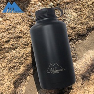 MasterTool - 第二代-2000ml不銹鋼真空保溫保冷水壺-藍黑色，大口徑控，保溫更持久