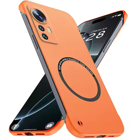 Magnetic Slim for Xiaomi 12 12S 12T Pro Ultra Xiaomi12 12Pro Frameless Phone Cases Anti-Scratch Hard