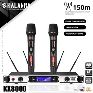 KX8000 Wireless Microphone 2 Handheld Microphone Metal Microphone UHF FM150M Receiving Distance 4 An