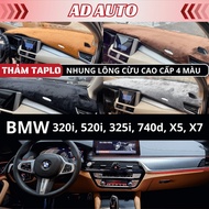 BMW 320i, 520i, 325i, 740d, X5, X7 Sheepskin Velvet Taplo Carpets, Premium Taplo Carpets 4 Standard 