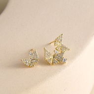 [Huatianxi Ornaments] EL240042 Dieying Interwoven Earrings (1 Pair)