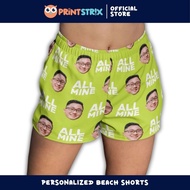 Customized Women's Beach Shorts Personalized Board Shorts for Women for Her PRINTSTRIX