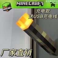 我的世界火把燈遊戲周邊Minecraft火炬夜燈充電礦燈鑽石燈變色瓶