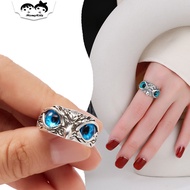 Owl Open Ring Men's Adjustable PunkRing Wanita CCN02