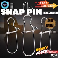 【SNAP SWIVEL】Fishing swivel/ fishing snap pin clip/ kekili pancing/stainless steel/fishing connector