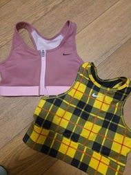 2件80 Nike bra top 運動內衣 兩件套裝