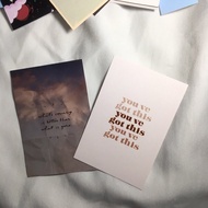 Aesthetic MINI QUOTES POSTER STICKER/DECORATION (code 011)