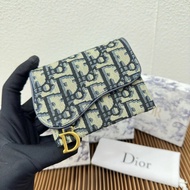 Dior Dior Saddle Blue Presbyopia Horizontal Nano woc Chain Bag Wallet Thick Card Holder Thin Card Ho