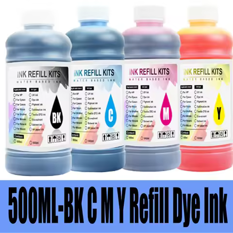 500ML Refill Dye Ink for Canon PG-275 CL-276 PG-245 CL-246 PG-210 845 846 445 446 815 816 40 41 243