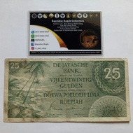 Uang Kuno Seri Federal 25 Rupiah Vijfentwintig Gulden Tahun 1946