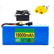 Electric Bicycle Battery 48v 18Ah 18650 Lithium ion battery pack 13String3and+Charger