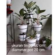 STANDING RAK POT 7 SUSUN/STANDING RAK POT 7 LUBANG/RAK POT TANAMAN/STANDING RAK POT BUNGA BESI