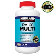 Kirkland Signature Daily Multi Vitamins & Minerals Tablets 500 Count Bottle(U.S.A)