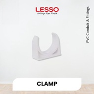 Conduit Clamp dn16-dn20mm Lesso - Clamp 1/2" White Conduit Pipe Fitting