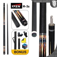 YFEN M3-S CARBON FIBER PLAY CUE STICK - PAKET LENGKAP -MR.LAZ7