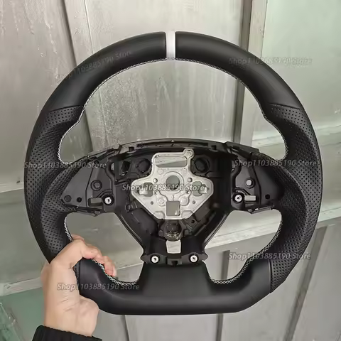 For Chevrolet Camaro 2016-2023 Corvette C7 SS ZL1 2016-2019 Customized Steering Wheel Leather Flat B