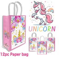 12pc Unicorn Pink Paper Bag for Giveaway