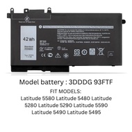 Latitude DELL 5480 5280 5290 5590 3DDDG 93FTF No 2in1 Model Battery Replacement