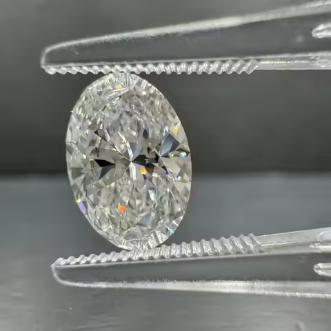 with IGI Certificate 1ct 1.5ct 2ct 3ct 5ct Oval Shape Lab Created Diamond HPHT CVD Lab Grown Diamond
